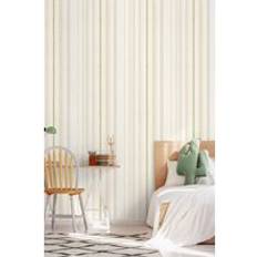 Textured Stripe Matt Wallpaper 10m Orange