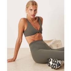 Tala DayFlex Twist Front Sports Bra - Dark Olive