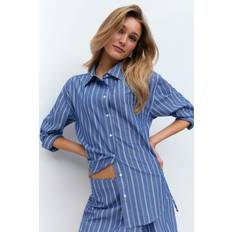 Oversize Skjortor Gina Tricot Poplin Shirt Skjortor - Blå