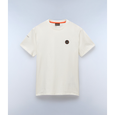 Badge Logo Cotton Short Sleeve T-Shirt - White