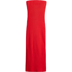 H&M Ribbed Tube Dress - Bright Red