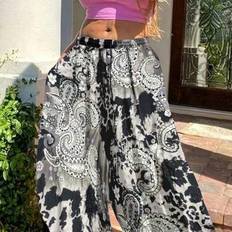 Tie Dye Trousers Shein Plus Women's Loose Tie Dye Drawstring Wide Leg Pants