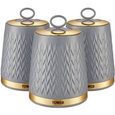 Grey Kitchen Containers Tower Empire Grey Kitchen Container 3pcs