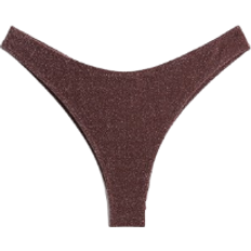 Bikinis H&M Brazilian Bikini Bottoms - Dark Brown