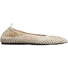 Dam - Polyester Lågskor H&M Braided Ballet Pumps - Light Beige