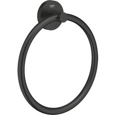 Aros de toalla Grohe Toallero Atornillar Start Negro 19 x 7.8 cm