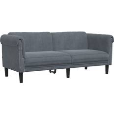vidaXL 372576 Dark Gray Soffa 182cm 3-sits