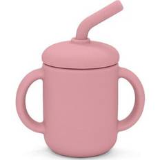 Silikon sugrör Summerville Silikonmugg med Sugrör Dusty Rose