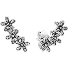 Jewellery Pandora Dazzling Daisy Clusters Earrings - Silver/Transparent