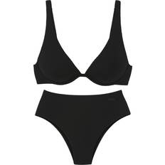 Elbsand Beugelbikini Van Trendy Ribstof - Zwart