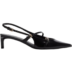 H&M Leather Slingback Court - Black