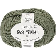 Drops baby merino garn Drops Design Baby Merino Mix Olive 175m