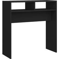 vidaXL Engineered Black Console Table 30x78cm