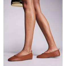 Wide Fit Leesa Ballerina - Gyldenbrun