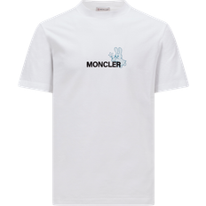 Moncler Herr T-shirts Moncler Bomull Kortärmad T-shirt Trendig Stil