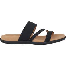 Gabor Elastisk Tekstil Læder Sandal - Sort