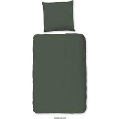 HIP Uni Housse de couette Vert (200x135cm)
