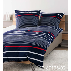 Janine Mako-Satin Duvet Cover Blue (200x135cm)