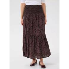 Midinederdele - Sort Kaffe Kabeathe Beathe Skirt Nederdel - Mokka