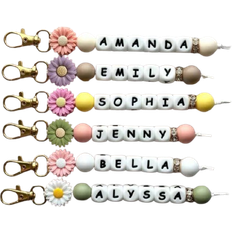 Shein 1PC Custom Daisy Silicone Keychain, Personalized Name Buckle, Commemorative Gift Letter,Charms Versatile,Functional,Lightweight Contracted,Business Casual,Commuting,Cute,Adorable,Kawaii,Vacay Vibes/Vacation Personalized,Custom,Customized Personalized Gifts For Women,Crossbody Bag/Cross Body,Travel Bag,Shoulder Tote Bag Ideal Gifts For Her Girlfriend,Family,Friends,Women, Rookies & White-Collar Workers,All-Purpose,Large Capacity,Versatile,Multifunction,Colorful,Cute,Adorable,Contracted,Funny,Kawaii,Y2K,Minimalist,Commuting,Business Casual,Basics,Custom,Personalized,Unique,Customized,Ideal Gifts For Him,Ideal Gifts For Her,Her,Family,Friends,Girlfriend,For Anniversaries,For Birthdays,For Holiday/ Vacation,For Outdoors/Outings/Travel/Hiking/Stadium/Sports/Climbing,For Business/Commute/Work/Office