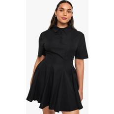 Tennis Dresses boohoo Plus T-Shirt Skater Tennis Dress - Black