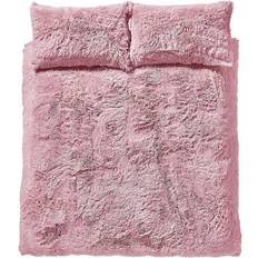Catherine Lansfield Cuddly Duvet Cover Pink (200x200cm)