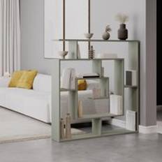 Green Book Shelves Fwstyle Ash Green Bookcase Geometric Book Shelf