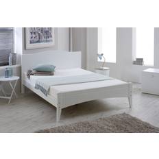 Beds on sale Amani Classic Lauren White Wooden 5ft Frame Bed