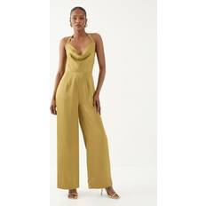 Misspap Straight Leg Going Out Jumpsuit - Green
