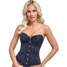 Korsetts Cottelli Collection Colletion Corsage Stoff S - Schwarz