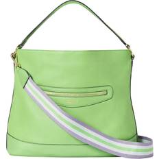 Osprey London Hendrix Leather Oversized Hobo Bag - Bright Green