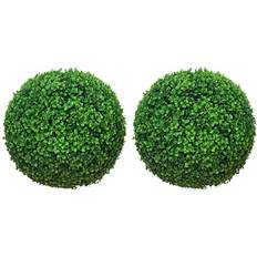 Homcom Set of 2 Topiary Balls 40cm Artificial Plant
