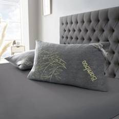 Memory foam Fiber Pillows Gaveno Cavailia Bamboo Charcoal One Size Fiber Pillow