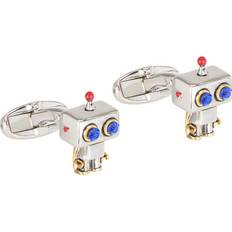 Paul Smith Red Blue Robot Cufflinks Boutons De Manchette - Argent