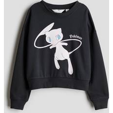 Sweatshirts H&M Girls Printed Sweatshirt - Dark Grey