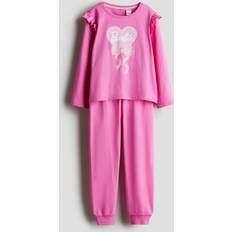 24-36M - Girls Pyjamases H&M Girls Pink Barbie Jersey Pyjamas