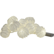 LED Plisserad Vit