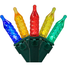 Christmas Tree Lights Northlight Battery Operated LED M5 Faceted Lights 50ct Christmas Tree Light