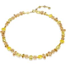 Swarovski Necklaces Swarovski Gema Yellow Gold Tone Crystal Necklace - Yellow
