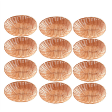 Plastic Bread Baskets Melitt 12 Pack Empty Food Storage Bulk Bread Basket