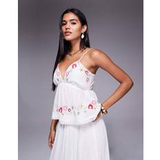 Underwear River Island Floral Embellished Bralet - White