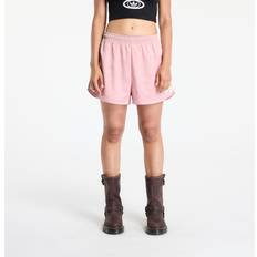 Pink - Women Shorts adidas Originals Satin Shorts Ruffle 3-Stripes Wonder Mauve