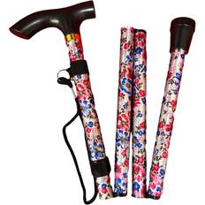 Medisure Folding Walking Stick Floral