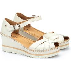 Hvid Sandaler med hæl Pikolinos W3Z-1840 Komfortabel Højhælet Sandal - Beige