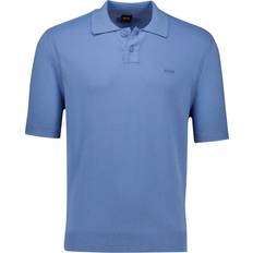 V-Neck Polo Shirts BOSS Asac P Knit Polo T Shirt - Blue