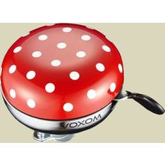 Bicycle Bells Voxom KL16 Bell 83 mm Steel Red White Dots