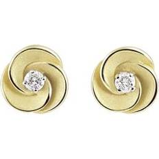 Diamond - Rose Gold Earrings Annamaria Cammilli 18ct Lemon Bamboo Gold Diamond Desert Earrings