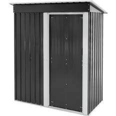 Dépendances ML Design Abri de Jardin Métal 150x184x76 cm Gris Foncé (Surface du bâtiment )