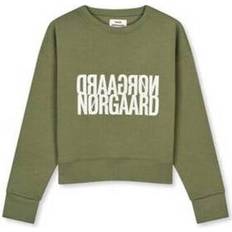 Mads Nørgaard Organic Sweatshirt Four Leaf Clover - Grön