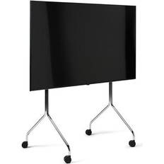 Pedestal Moon Rollin Tall TV Stander H121 cm Chrome